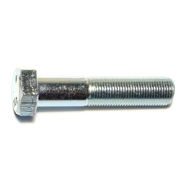 Midwest Fastener Grade 5, 5/8"-18 Hex Head Cap Screw, Zinc Plated Steel, 3 in L, 4 PK 71144 - main
